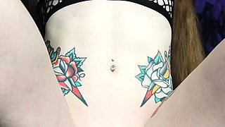 Stacked brunette goes solo toys and masturbation