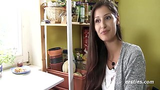 Milena Toys Her Clit Pierced Pussy 5 Min