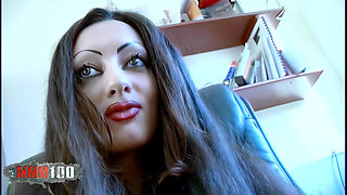 Angelina Sexy Interview with the Beautiful Angelina Who Shows Us Her Pussy