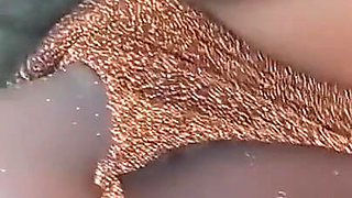 Ebony Giving Blowjob in Public