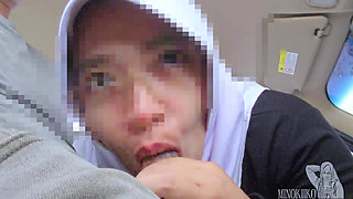 My Hijab Sister in Law Running Late, She Give Me A Car BJ For Helping Her - Minokiiko