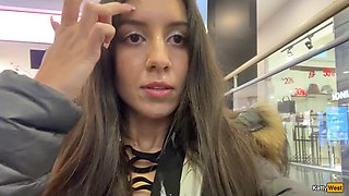 Shopping mall, mall blowjob, risky public