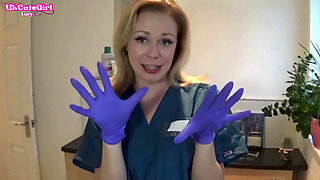 Latex Glove JOI in the Dental Chair Naughty Nurse POV