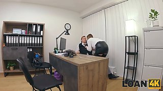 Loan4k. czech female with Huge Boobs is sucking clerk’s Big Cock in his office