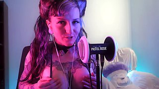 Sensual ASMR with neko girl Pastel Rosie munching your ears and offering a playful JOI
