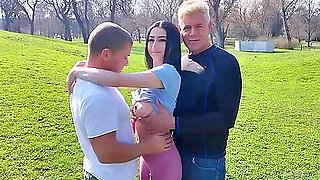Didi Zerati Busty French Babe Double Penetrated (dp) & Squirts From Two Cocks Into Hairy Cunt