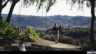 Amative Octavia Red and Scarlett Alexis - female domination action - Parasited