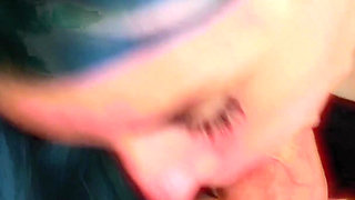 MILF Gives Hot Handjob and Blowjob