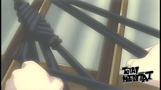 Some hentai bondage session with gorgeous looking busty beauty