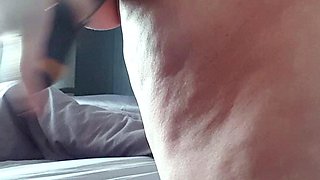 Blonde tight pussy babe solo toy fun in glamour masturbation