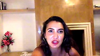babe brunette 95 flashing pussy on live webcam
