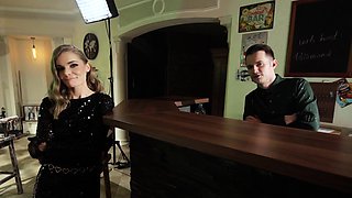 Tit fucked busty brunette blowjob babe sexy pov action