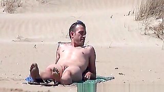 Sunbathing Nudist Beach Two Couple Fuck