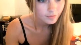 Curly Blonde Teen Records Solo Dildo Masturbation More at