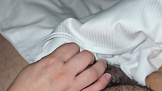 Step Mom Unplanned handjob step son in hotel room