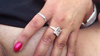 Soaked & Horny - I Finger Myself Hard While My Husband Drives!