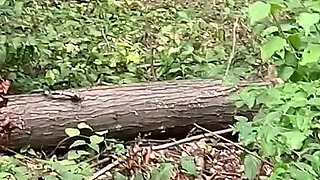 While Hiking I Saw a Stranger Tied up at a Cum Station, I Gave Him a Handjob