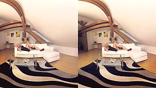 Blonde Bombshell Gets Naked After a Party