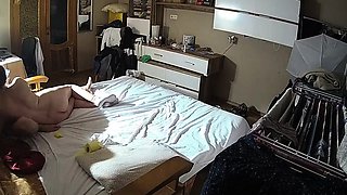 Beautiful brunette caught fucking on hidden cam massage