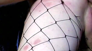 Pierced redhead anally pounded outdoor