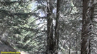 Threesome sex with dirndl girls