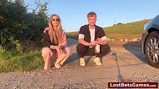 They Continue Their Strip Bottle Flips Game, Laughter and Excitement Filling the Air