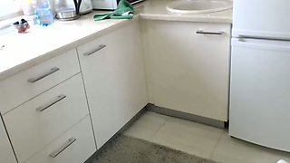 Salacious Amateur Tramp In The Kitchen