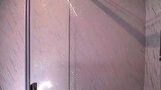 Big Boobed Blonde Masturbates With A Dildo In The Bathroom