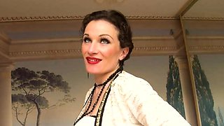 French MILF shaved pussy and ass fucked