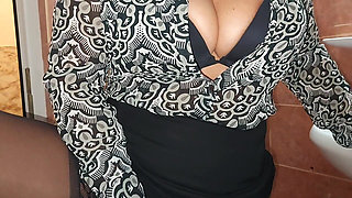 My Stepmom Caught Me Masturbating in the Bathroom