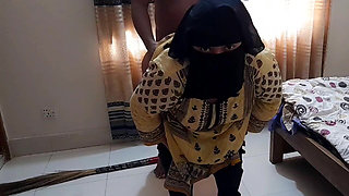 Depali Aunty Fucked by Stepson When She Was Cleaning His Room!