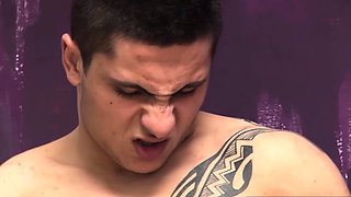 Horny Gay Denis Haron And Lukas Unato Enjoys Bathroom Sex