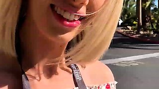 Sky fucks a producer at the parking lot POV