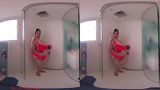 Preparing For The Summer Season - Alice In A Hot Red Bikini