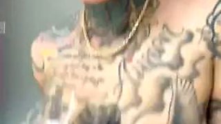 Tatted big ass mami goes wild