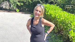 Outdoor podcast with adult film star Internaldrive