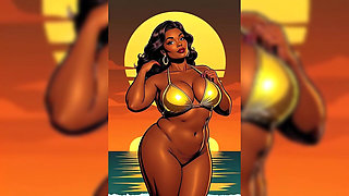 Bold Black Woman Animated to Tease