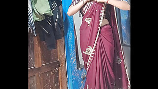 Hot Bengali Village Wife Fucking Hard In Home, Blouse remove boob show