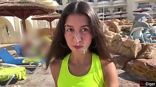 Gym-Loving Girl Can't Get Enough: Cum on Her Face - Cumwalk