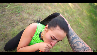 I Made My Fitness Trainer Suck My Fat Cock and Cum All Over Her Face