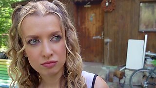 Tight cheerleader meets his stepdad and fucks him HARD