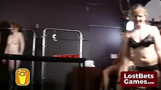 The Naked Losers From Round 1 On The Winners In A Thrilling Game Of Strip Beer Pong