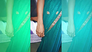 First night sex video with sexy wife in saree