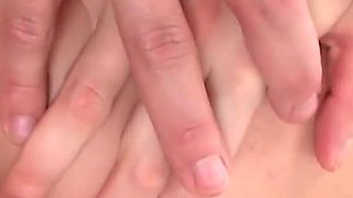 Daria catches cum on her tongue and drips it into Marianna's ass