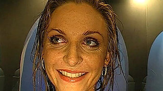 Ggg - Blonde Pissing Slut Deepthroats and Gets Drenched