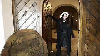 Yellow Bikini Tease: Petite's Intimate Indoor Ride