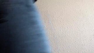 XxSlyxx Teases in Ripped Jeans Showing Her Big Ass and Thong