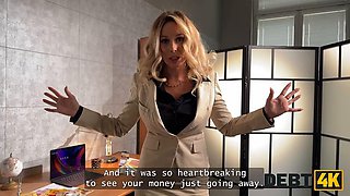 DEBT4k. Busty Mrs. Boss solved her debt with her tight pussy and blowjob: Porn