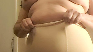 Vintage Stepmom, Showing Her Stepson Her Clothes with Her Pussy on Camera