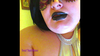 SAFE STRIP TEASE, FOR PATHETiC LOSERS! BBW DOMME IN SEXY SILVER OUTFIT!